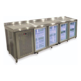 Heladera Mostrador Refrigerado 2500 4 Puertas Vidriada Cfg