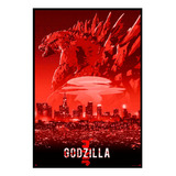 Cuadro Poster Premium 33x48cm Godzilla Anime Japon