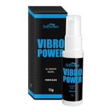 Gel Lubrificante Íntimo Vibro Power Comestível Aromático 15g Sabor Power Black