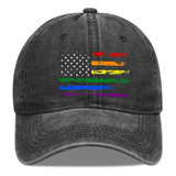 Gorra De Béisbol Lgbt Pride Rainbow Denim Hat Love Is Love
