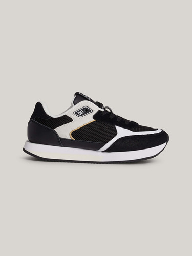 Tenis Negros Essential Elevated De Ante Tommy Hilfiger Mujer