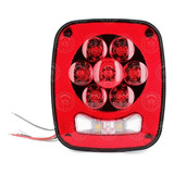 Calavera Tipo Jeep 9 Led Plafón Remolque Camión Fijo Estrobo