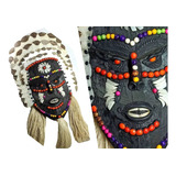 Mascara Indigena Do Amazonas/parintins Originais Cocar