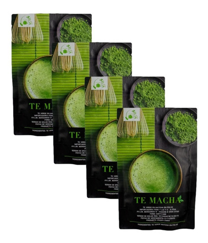 Pack Té Matcha Envasado 100 Gr X 4 Unidades - Lireke