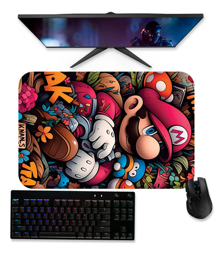 Mousepad Gamer 60x40cm- Mario  1