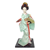 Estatua De Muñeca Oriental Japonesa Con Forma De Geisha, Col