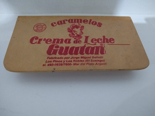 Caja De Caramelos Crema De Leche  Guatan  Antigua De Madera