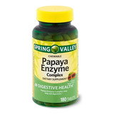 Tabletas Masticables Spring Valley Enzimas De Papaya Complex