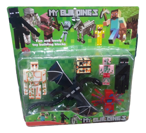 Muñecos Minecraft Juguetes. Blister X 5 . Figuras Grandes!!