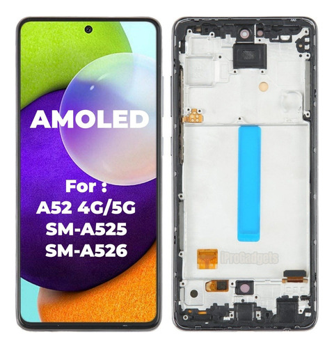 Pantalla Amoled Con Marco Para Samsung A52 4g 5g A525 A526