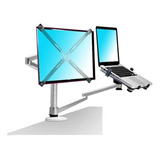 Suporte Para Laptop Mesa Full Motion Dual Monitor Oa-7x