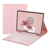 Funda Con Teclado Anmengxinling / Para Galaxy Tab S6 /pink