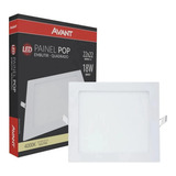 Kit 2 Painel Led Embutir Quadrado 18w 22 Branco Neutro 4000k