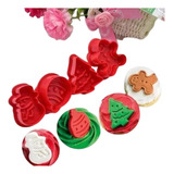 Set De 4 Cortantes Navideños Para Galletitas / Jabón