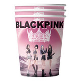 Pack De 10 Vasos Diseño Blackpink Cumpleaños Kpop