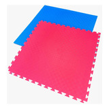 Plancha Tatami 1mt X 1mt X 3cm Rojo/azul