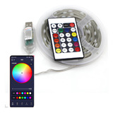 Fita Led Decoracao Colorida Rolo 10 Metros Com Controle Usb