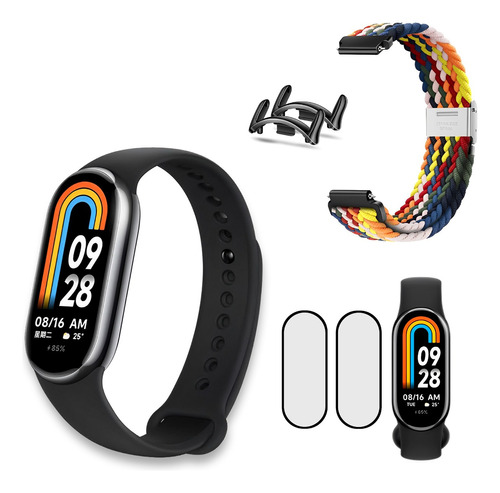 Smartwatch Xiaomi Smart Band Mi Band 8 + 1 Pulseira + 2pelíc