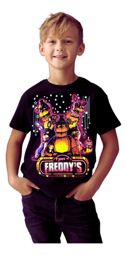 Remera Algodón Talles Del 8 Al 16 Five Nights At Freddys