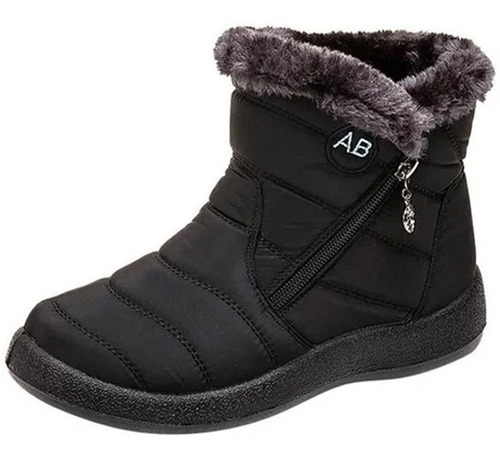 Botas Mujer De Neve Invierno Impermeables Preto