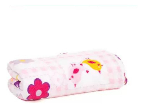 Cobertor Manta Soft Kids Estampado Celta Corttex Infantil Cor Margarida Desenho Do Tecido Liso