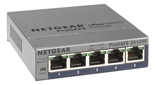 Conmutador Gigabit Ethernet Plus De 5 Puertos Netgear (gs105