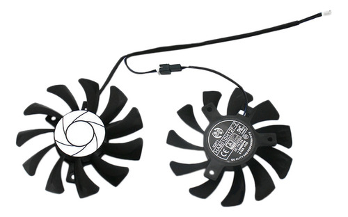 Ventilador Doble Gpu B1ha8010h12f-z De 75 Mm Y 2 Pines Gtx10