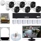 Kit Cftv 6 Cãmeras Full Color Intelbras Monitor 15pol Hd 1tb