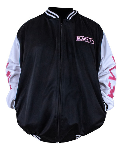 Chamarra Black Pink Bomber Con Bolsillos Ed. Especial Banda 