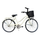 Bicicleta Paseo Vintage Rod 26 Canasto Pvc Reforzado Dama 