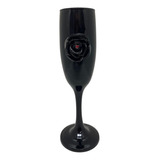 Taça Pomba Gira Negra Com Rosa Negra 20 Cm 300 Ml Vidro