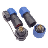 3x Conector Prova D'agua Ip68 7 Vias Plug Aviação Nautico