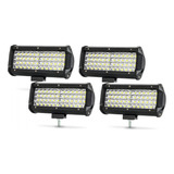 Luces Led Para Carro 7 Pulgadas 144w Barra Luz Led Moto 4pcs