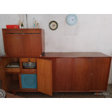 Mueble Antiguo Con Tocadisco  