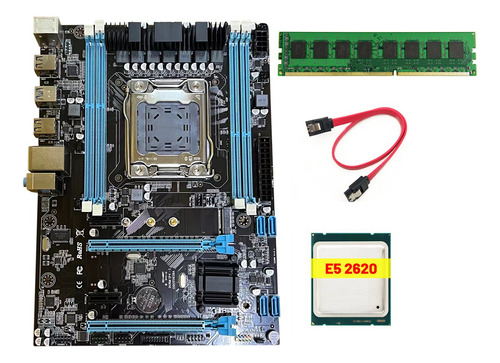 Kit De Placa Base Para Pc X79-288 (x79) Lga2011 Con Cpu E5 2