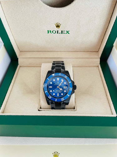 Belleza De Reloj Rolex Fondo Azul