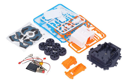 Coche De Construcción Robótico Diy Solar Rover Alimentado Po