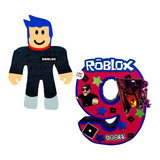 Dúo Piñatas Skin Roblox + Número A Elegir 70cm Personalizada