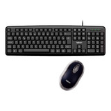 Teclado E Mouse Usb Com Fio Para Computador De Qualidade Cor Do Mouse Preto