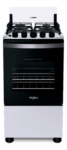 Cocina A Gas Whirlpool Wfo4nbb 4 Quemadores Color Blanco