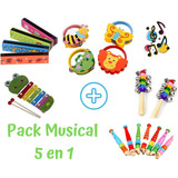 Instrumentos Musicales Para Bebés. Pack 5 Instrumentos