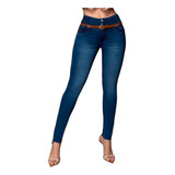 Jeans Mujer Pantalón Colombiano Mezclilla Strech Push Up 00l