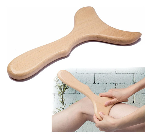 Herramienta Madera Para Drenaje Linfático Escultura Gua Sha