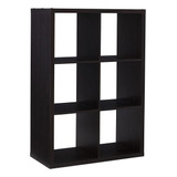 Linon Home Decor Linon Dawes 6 Gabinete Espresso Cubby ...