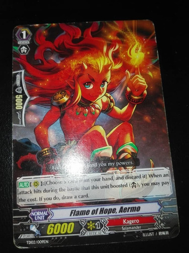 Flame Of Hope, Aermo - Trial Deck 2: Dragonic-carta Vanguard
