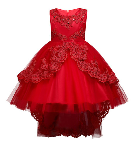 Elegante Vestido De Gala De Cumpleaños Para Niñas