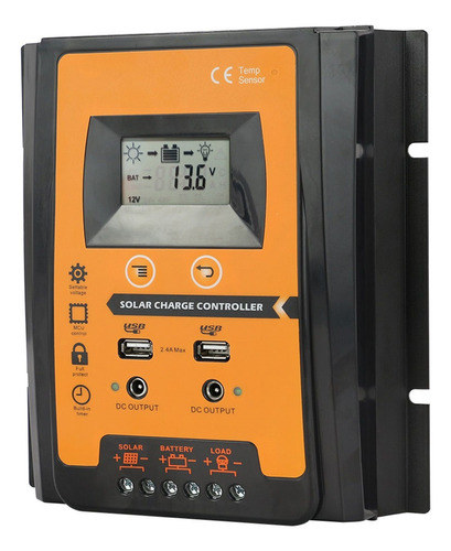 Mppt + Pwm Controlador De Carga Solar Regulador De Panel