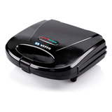 Sandwichera Negra Tostadora Antiadherente 700w - Vitta.