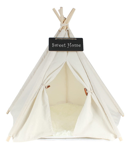 Pet Teepee - Cama Para Perros Y Gatos, Tiendas De Campana Pa