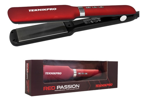 Planchita Pelo Red Passion Teknikpro Color Rojo